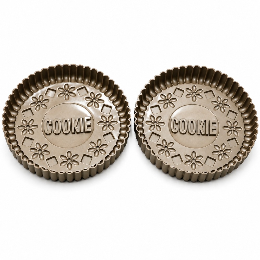 Chicago Metallic Bakeware Oreo Cookie Cake Pan 9" Kitchen Jello Mold Set of 2